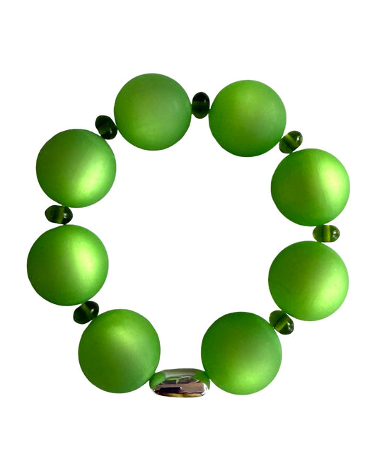 Tinker Bell Apple Green Chunky Bracelet