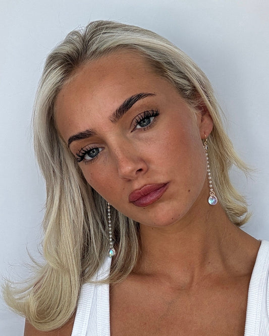 Rosie earrings in iridescent crystal