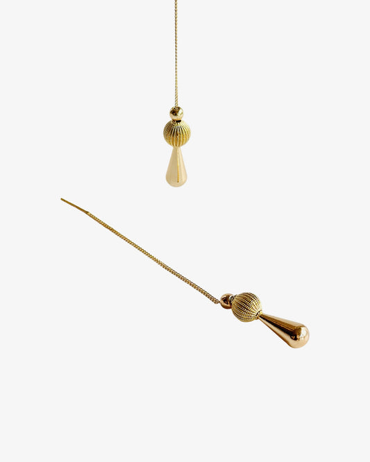 Gia gold drop earrings