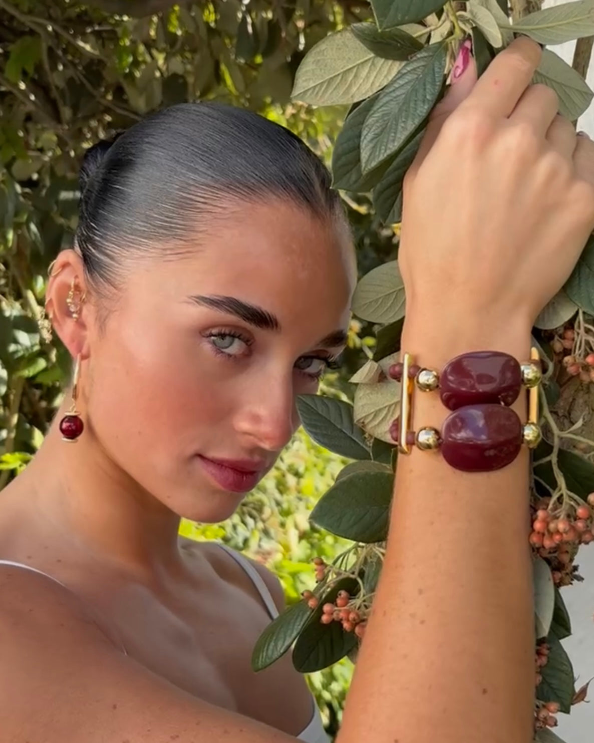 Bordeaux vintage luxe love cuff