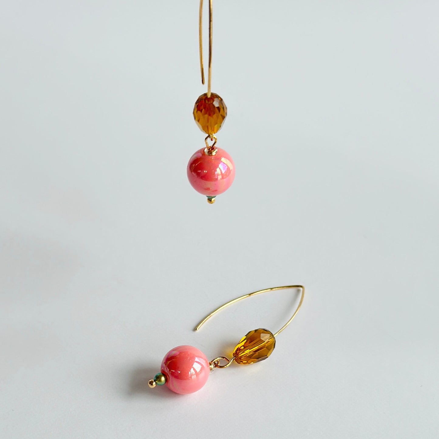 Poppie pink earrings