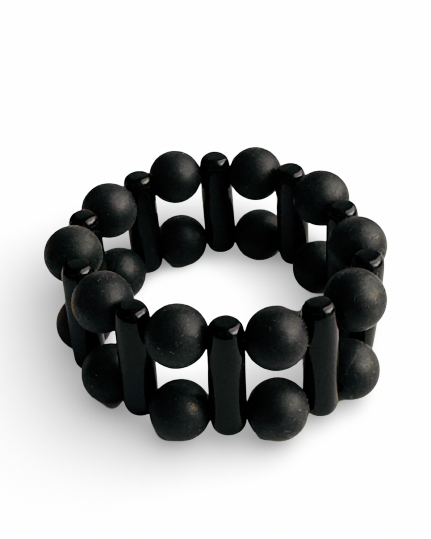 Jet magic double bracelet