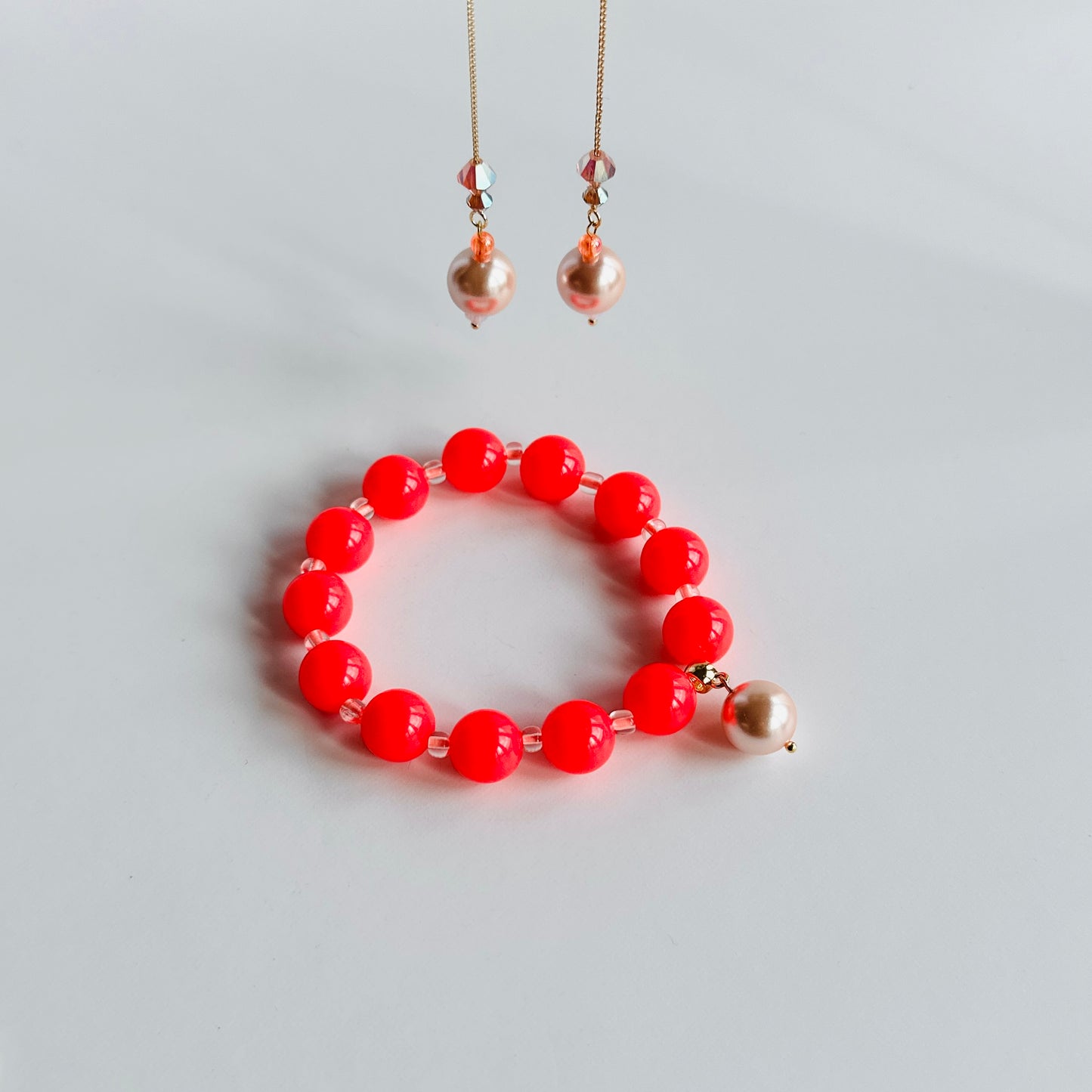 Birdy bracelet in neon Strawberry