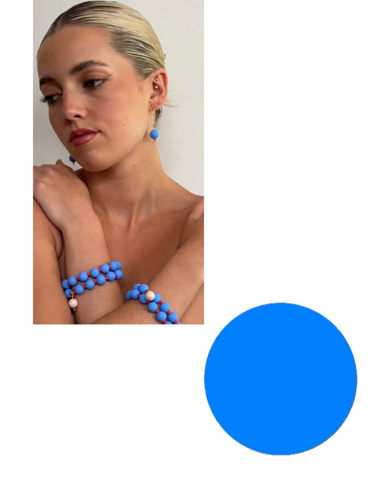 Isabella blue earrings