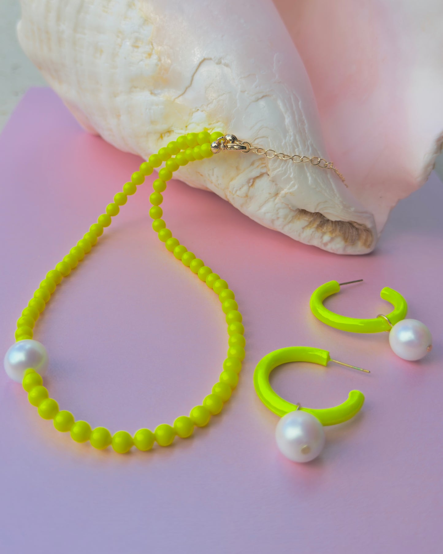 Lemon luxe glow hoops