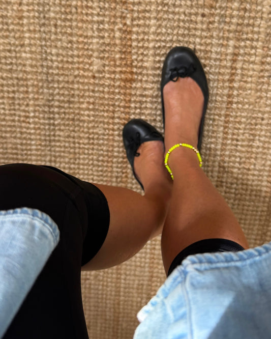 Baby Love Neon Yellow Gold Anklet