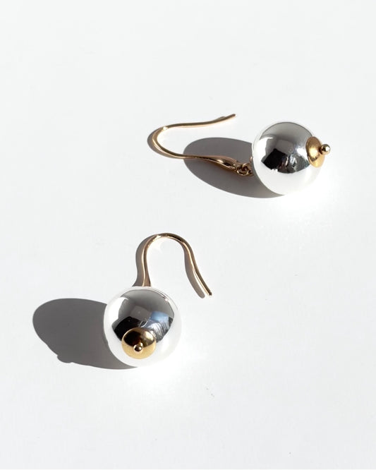 Moana silver drop earrings