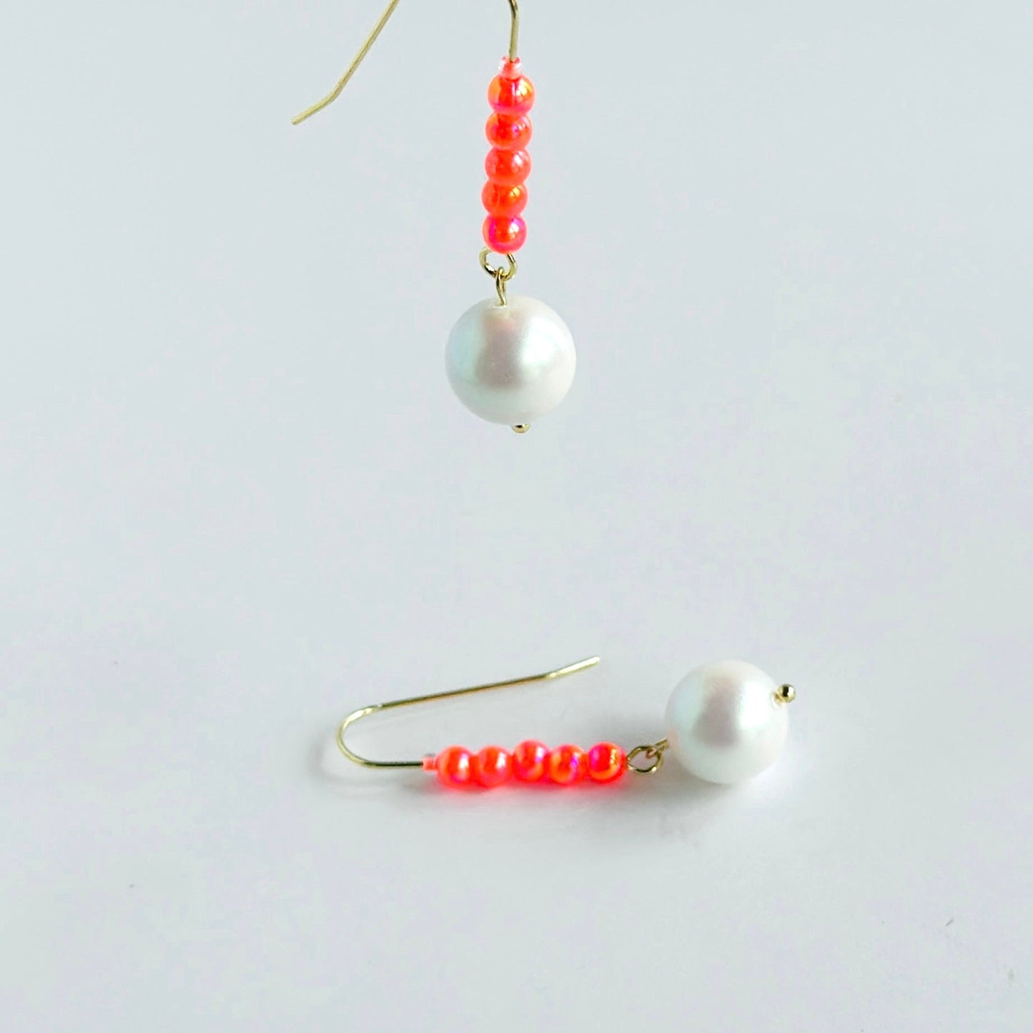 Ella strawberry neon drop earrings