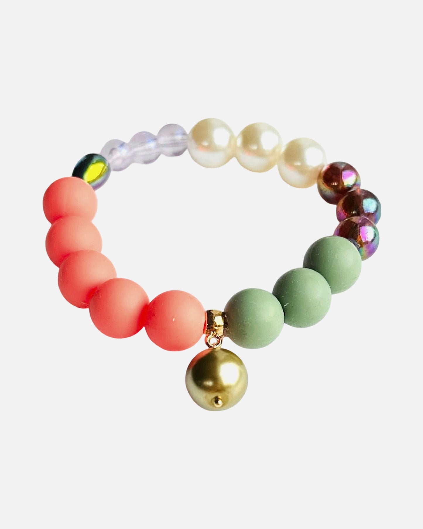 Peach plum bracelet