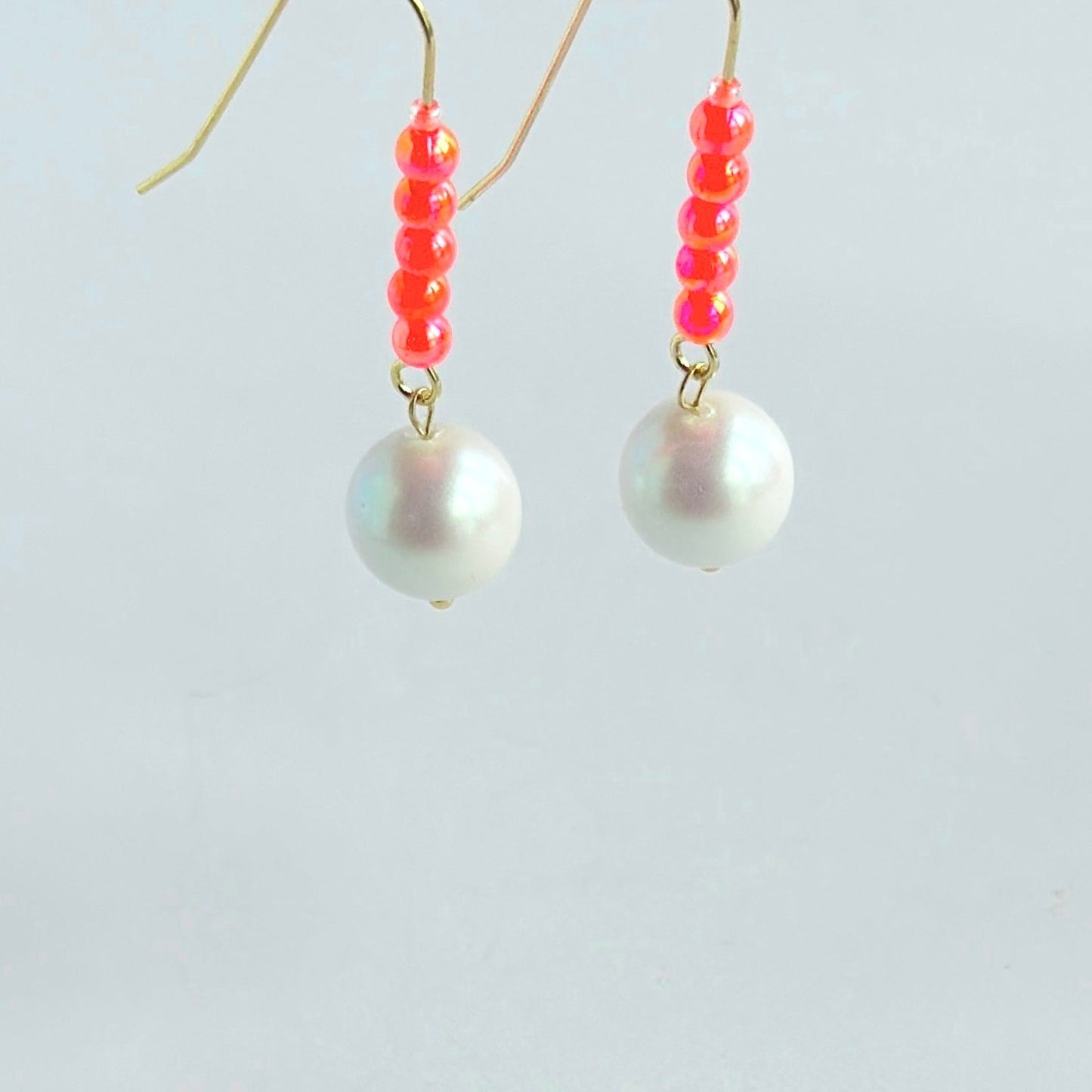 Ella strawberry neon drop earrings