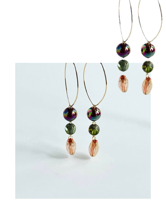 Aesha drop earrings