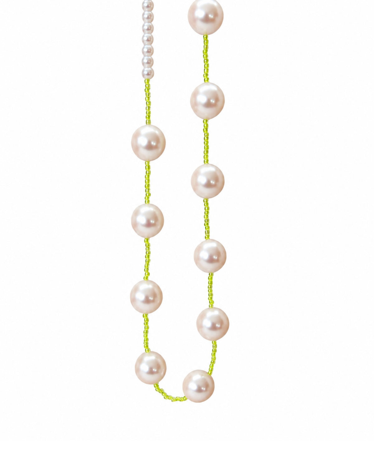 Honey pie Crystal pearl + neon yellow chocker
