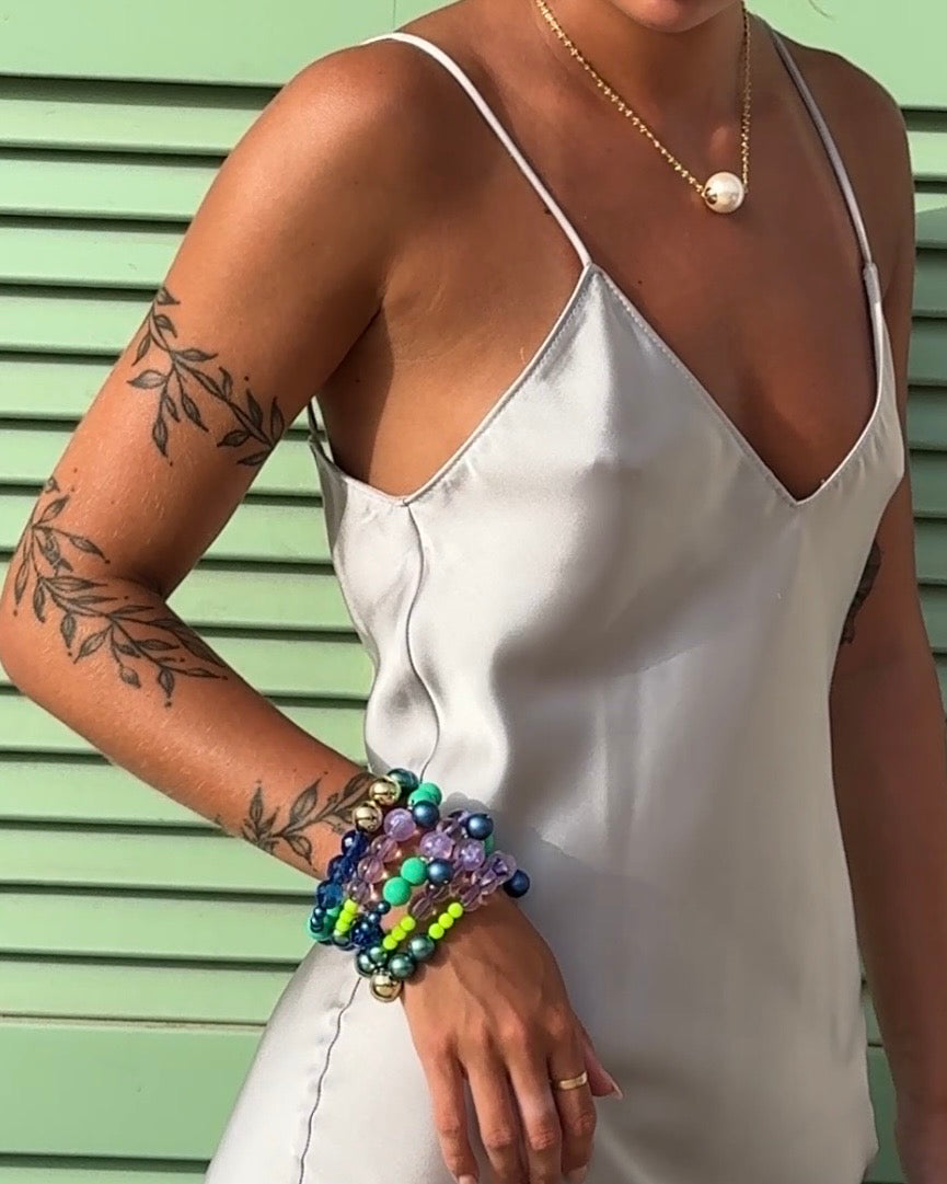 Mimi luxe navy pop bracelet