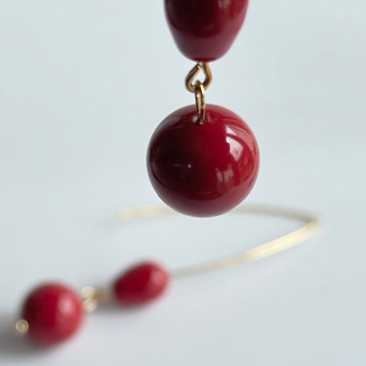 Red earrings