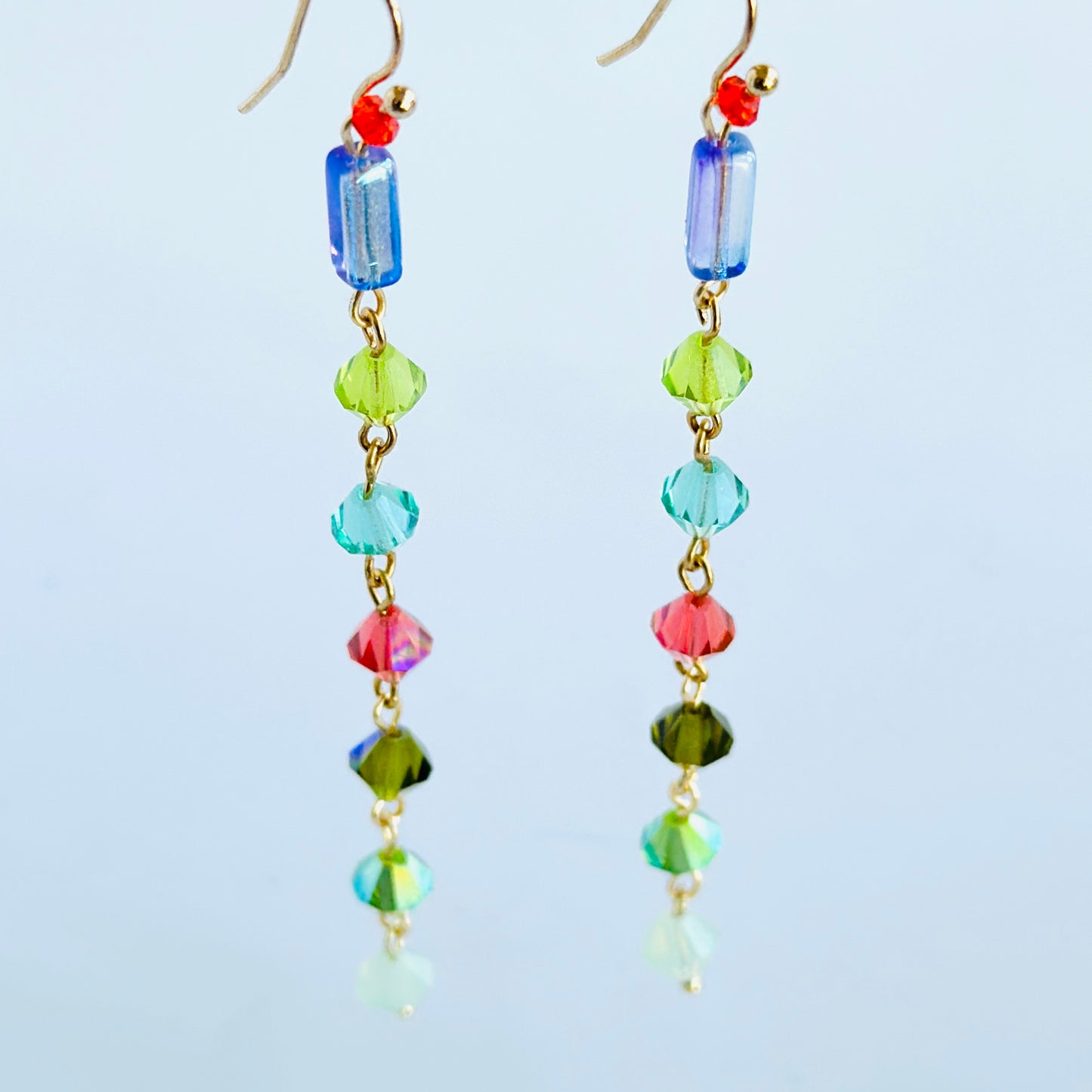 Izzy drop crystal earrings