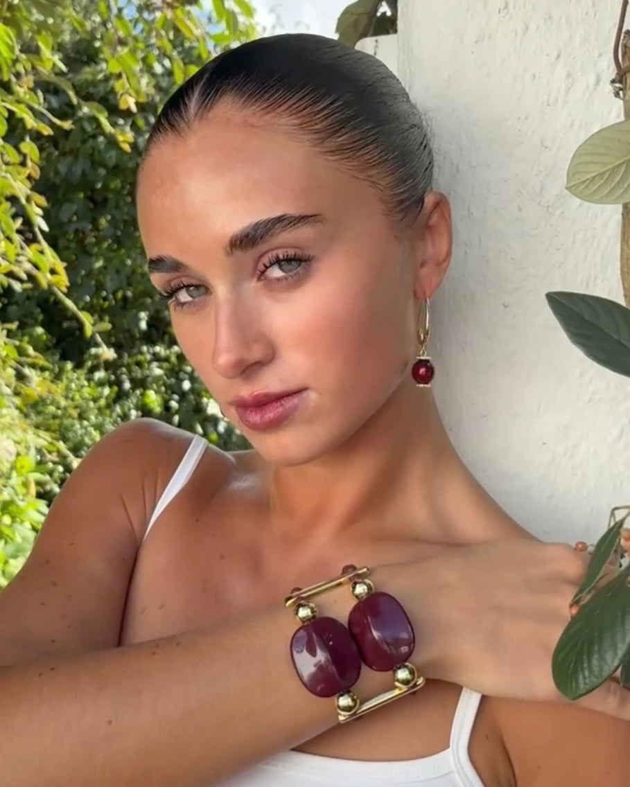 Bordeaux vintage luxe love cuff