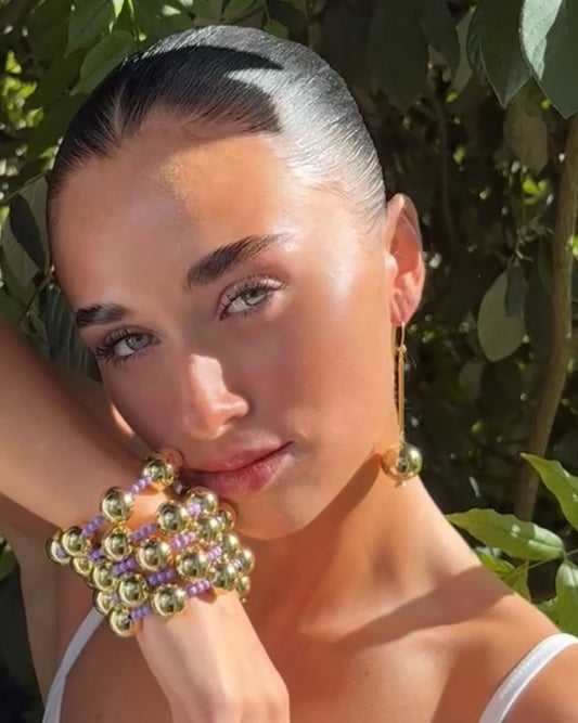 Goldie Long drop earrings