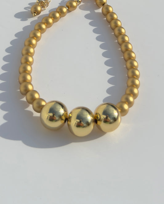 Betty boo gold crystal pearl gold anklet