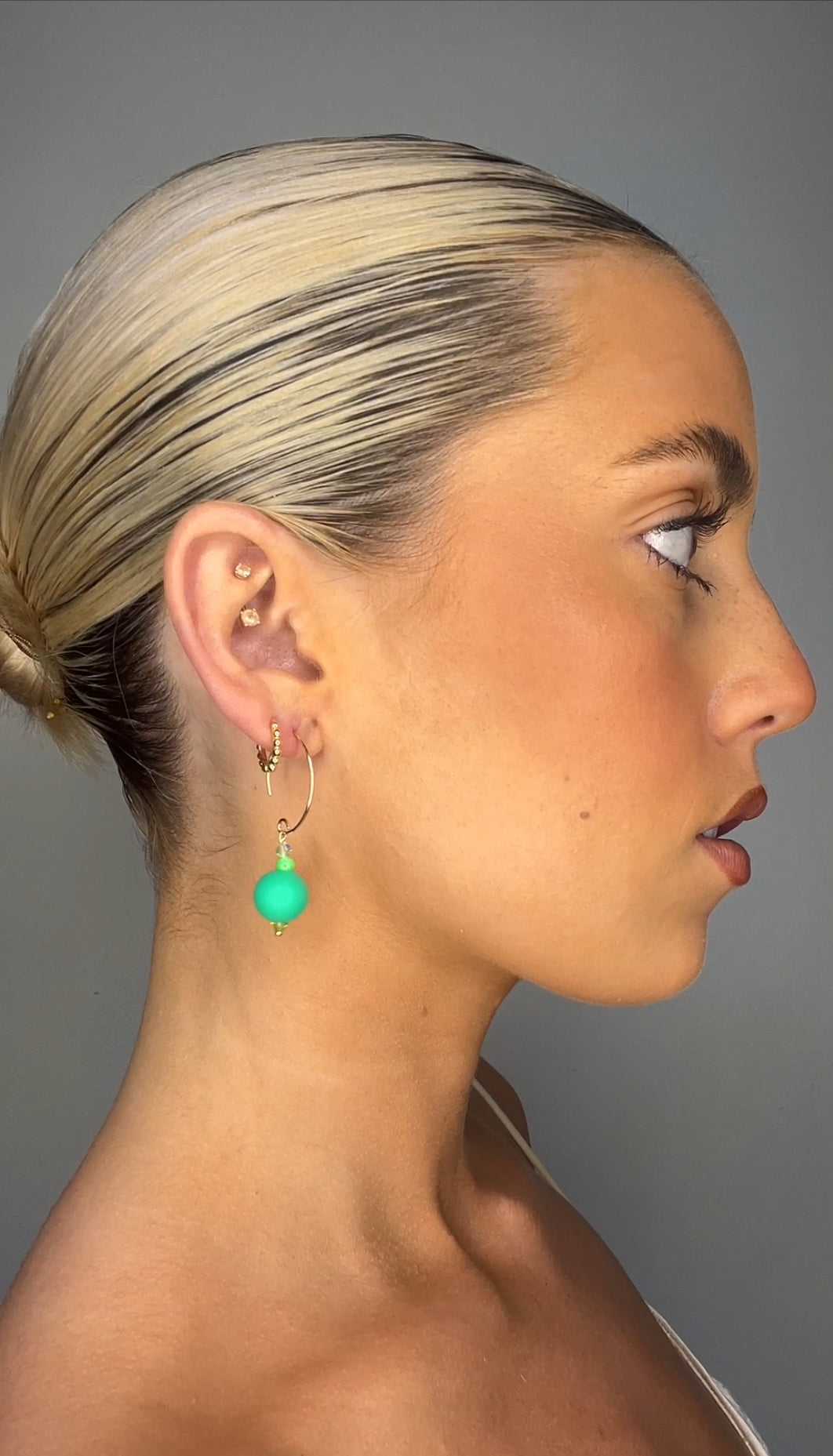 Isabella green earrings