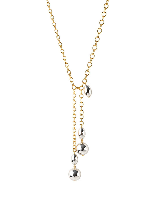 Lyra Gold & Silver Drop Necklace | LOVE Beth