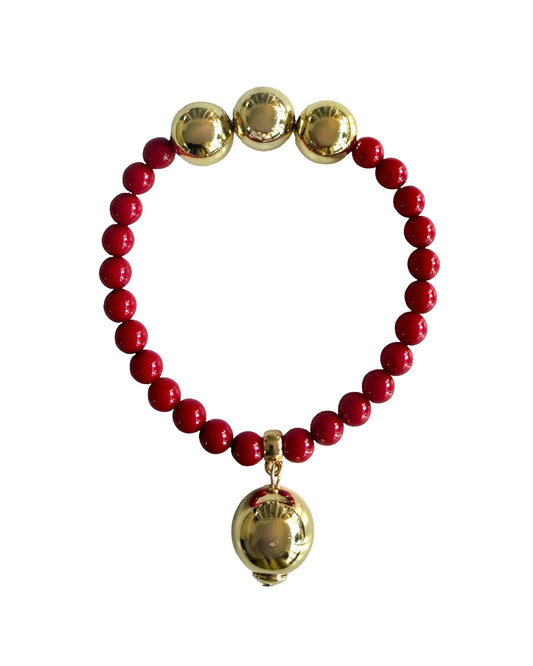 Betty Boo Red & Gold Bracelet
