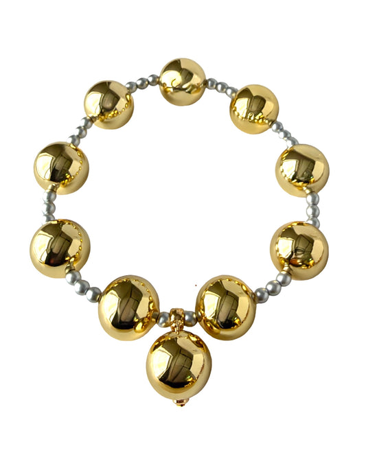 Penny Plum Gold & Silver Anklet