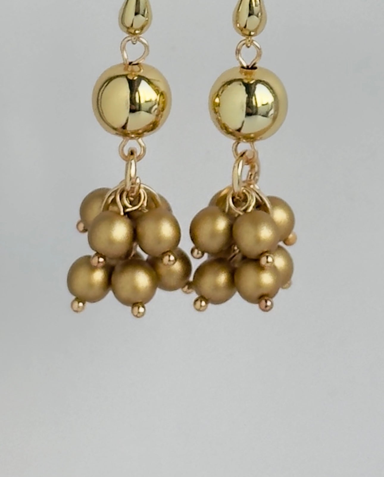 Daisy bell gold filled drop earrings