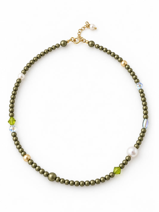 Sherbet Drop Olive Necklace