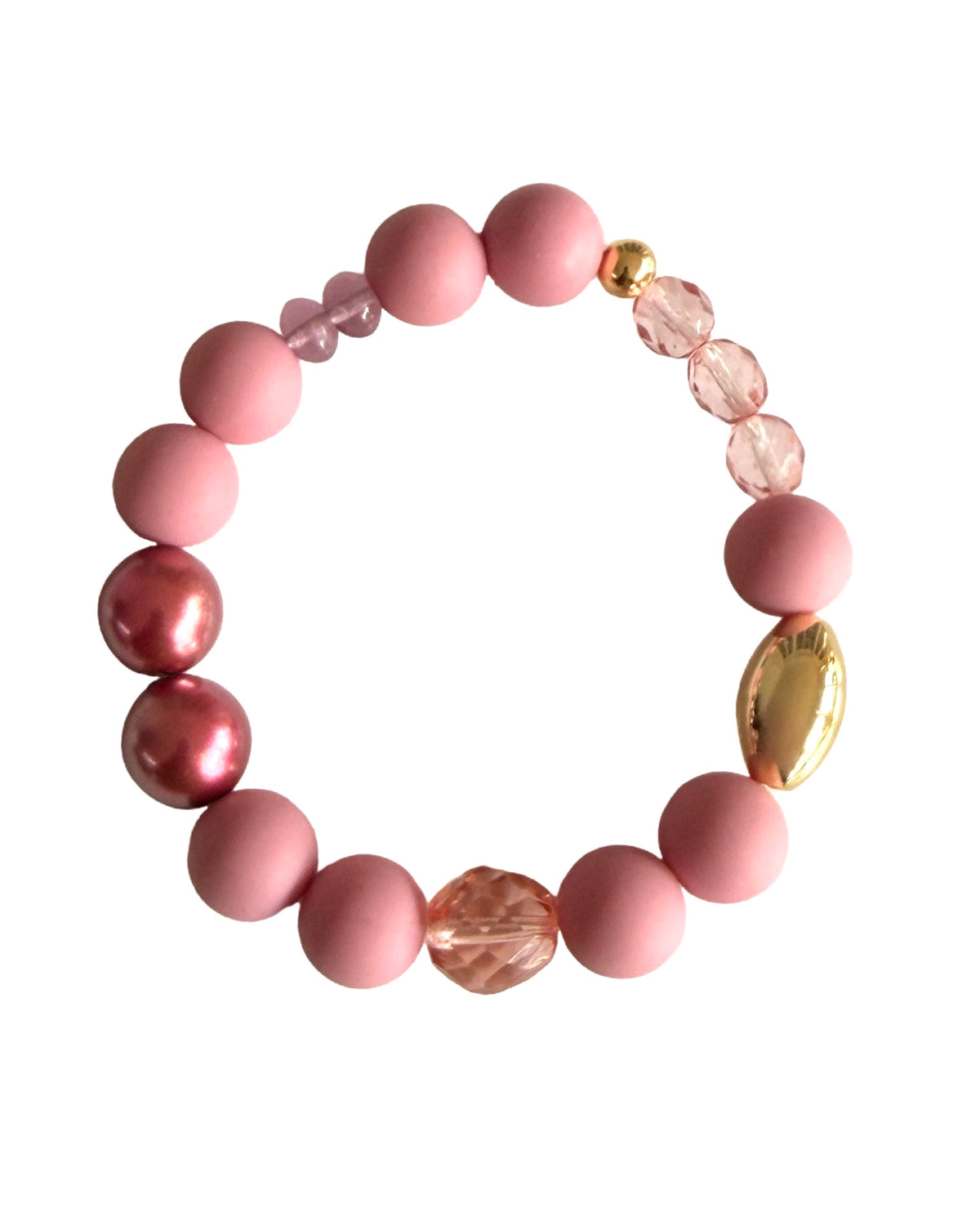 Honey Bunny Dusty Rose Crystal Bracelet