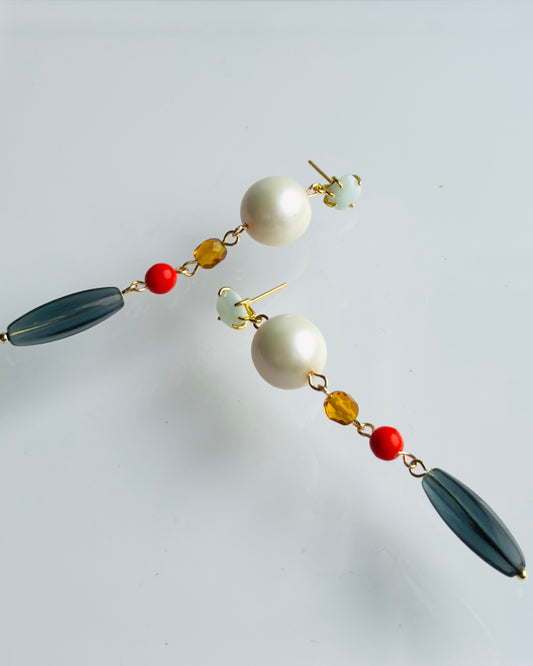 Juju glint drop crystal earrings