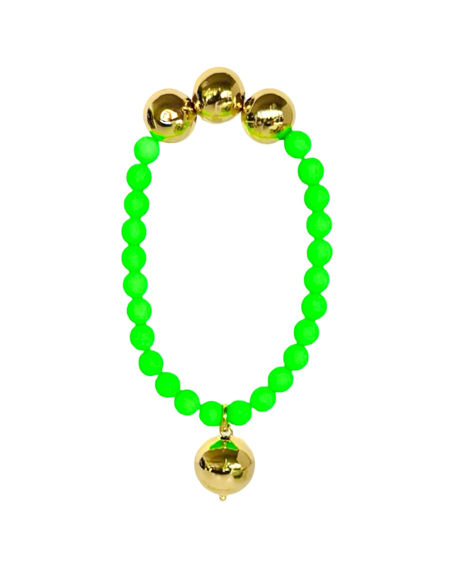 Betty boo crystal neon green crystal bracelet