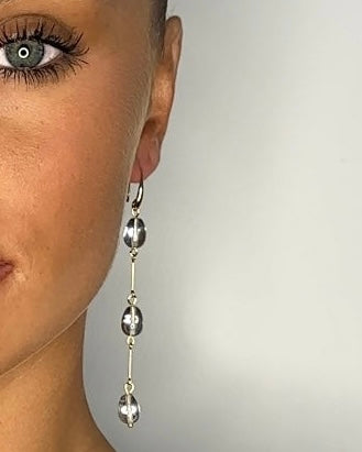 Crystal teardrop earrings