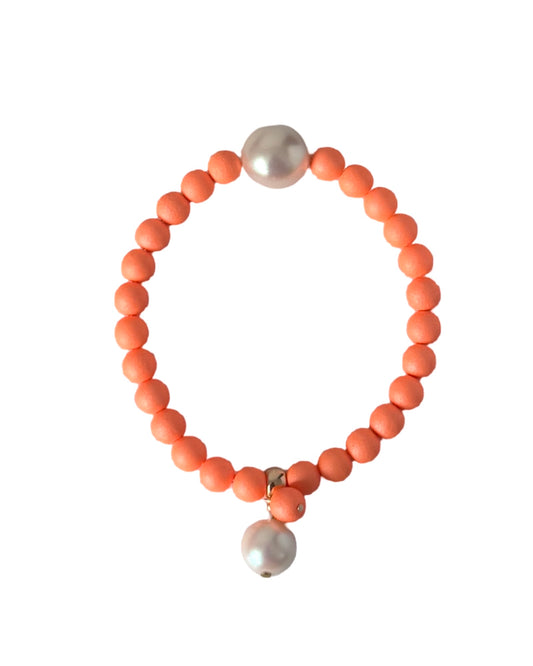 Lush lollipop peach crystal bracelet