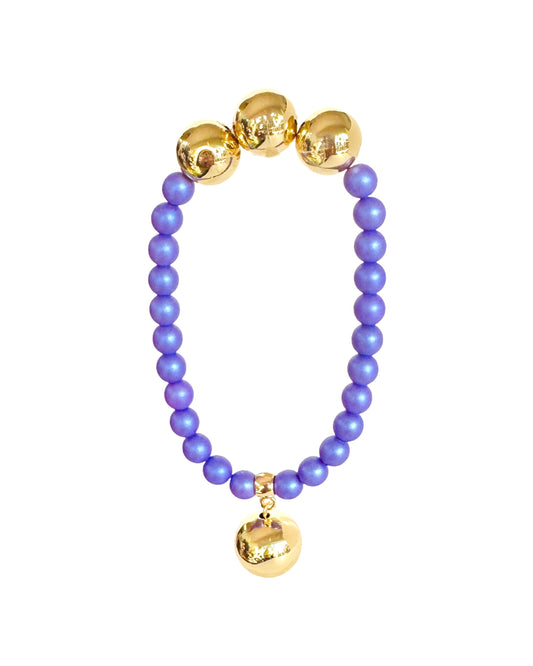 Betty boo Iridescent purple blue crystal bracelet