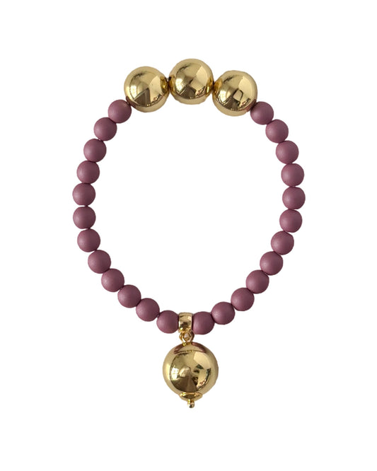 Deep grape Betty boo Crystal bracelet
