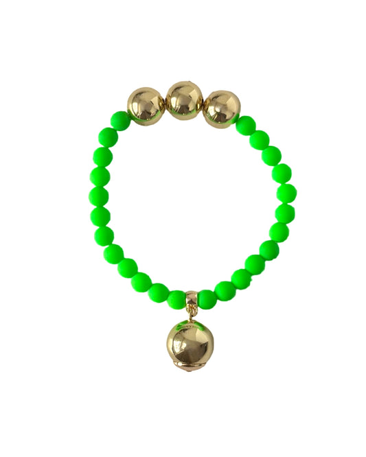 Betty boo crystal neon green crystal bracelet