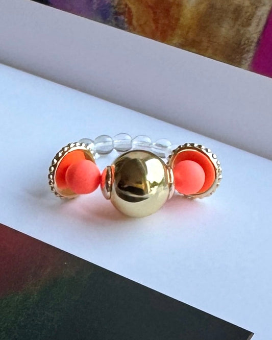 POPSIE PIE PEACH MELBA RING