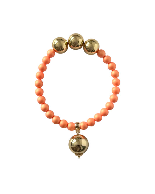 Betty boo tangerine iridescent crystal bracelet
