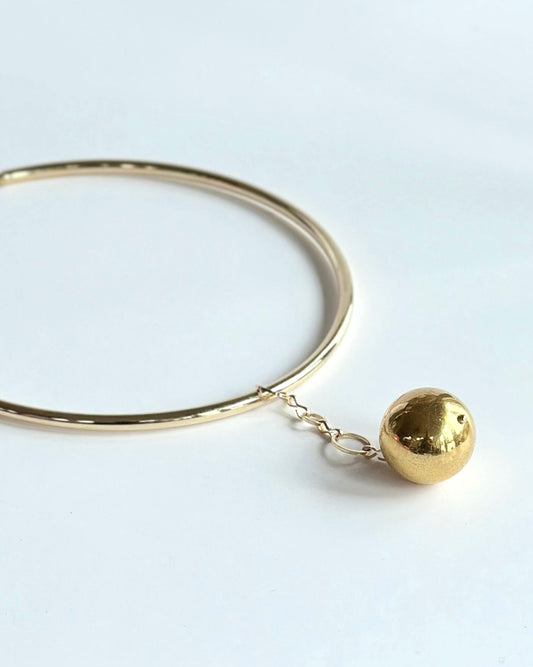 Gold Beaded Ball Choker