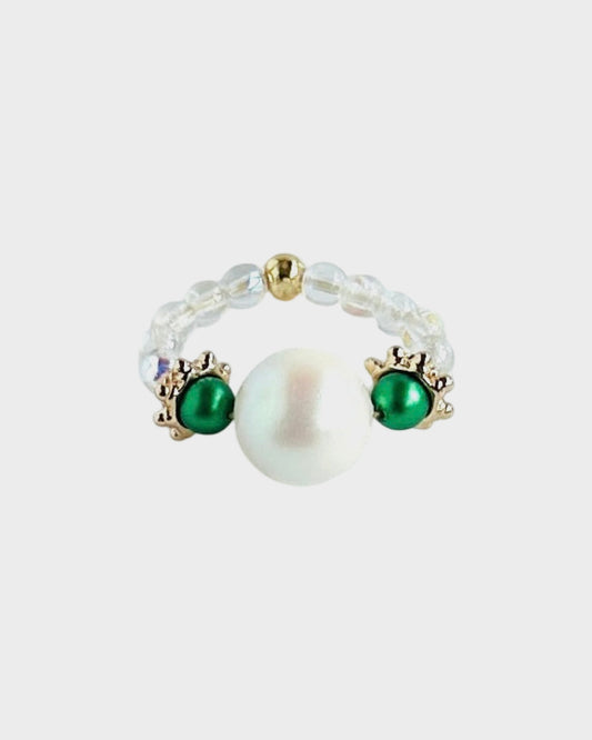 Pearly Queen Kelly Green Pearl ring
