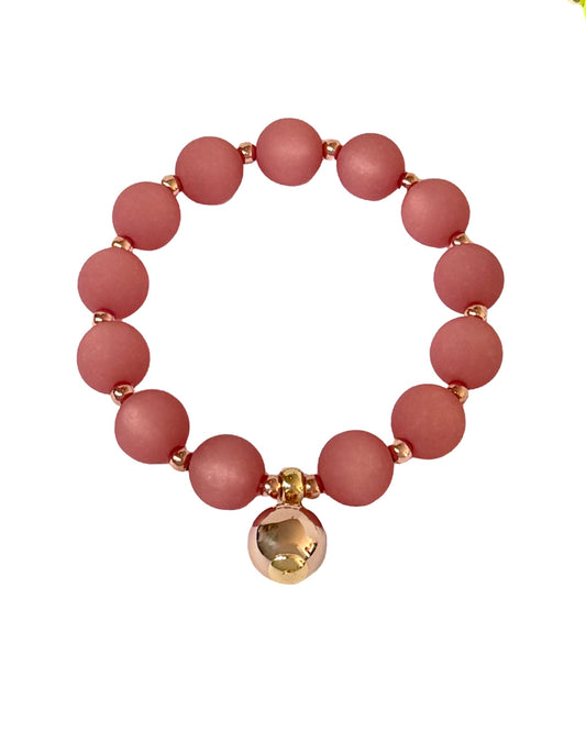 BEAU DUSTY ROSE + ROSE GOLD BRACELET