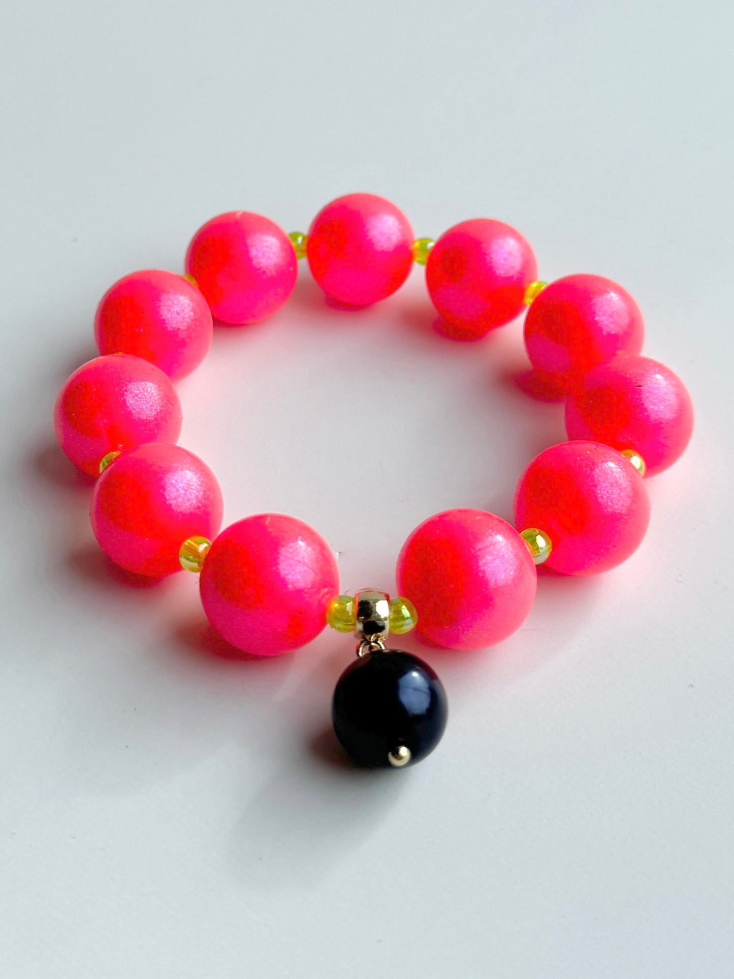 Bella bubblegum beaded bracelet