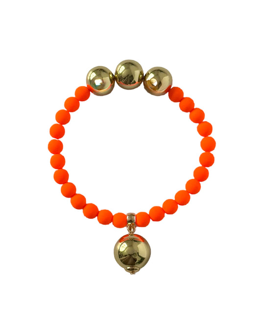Betty boo shocking orange crystal bracelet