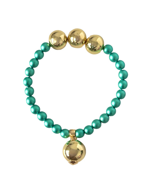 Betty boo emerald green iridescent crystal bracelet
