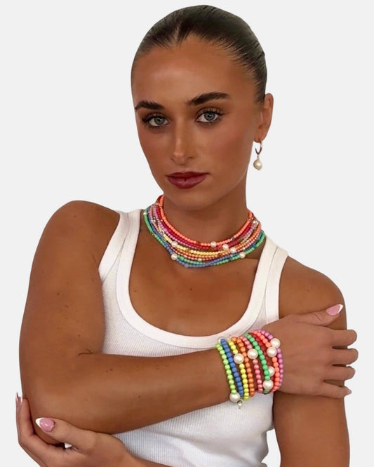 Lush lollipop iridescent sage crystal bracelet