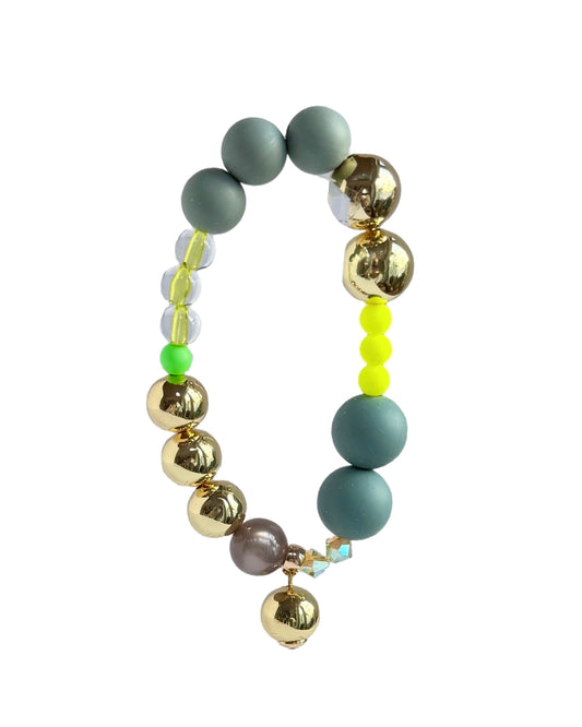 Kitty Kiss Cobalt Grey Bracelet
