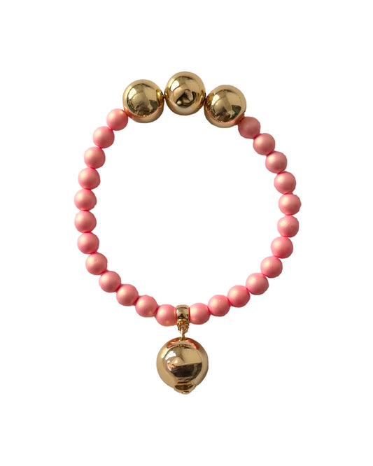 Betty boo soft pink pearlescent crystal bracelet