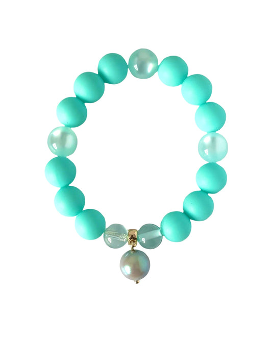 Crumpet Aqua Breeze Silicone & Lucite Crystal Bracelet