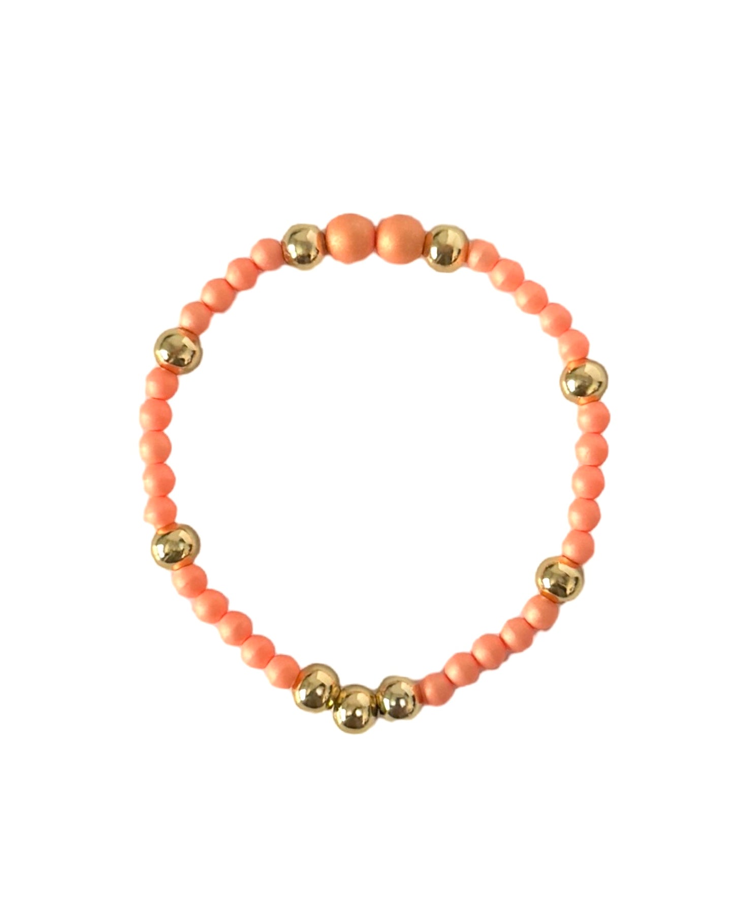 Baby Love Iridescent Tangerine Fine Crystal & Gold Bracelet