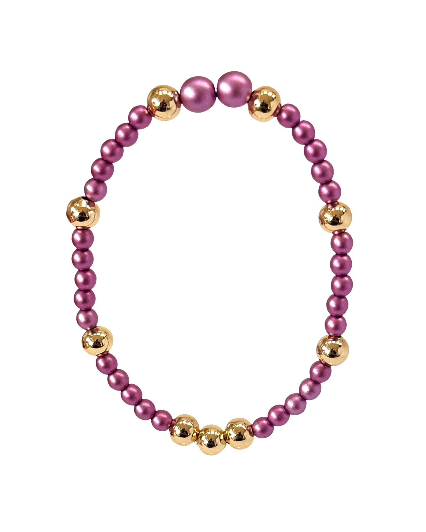 Baby Love iridescent Grape Fine Crystal & Gold Bracelet